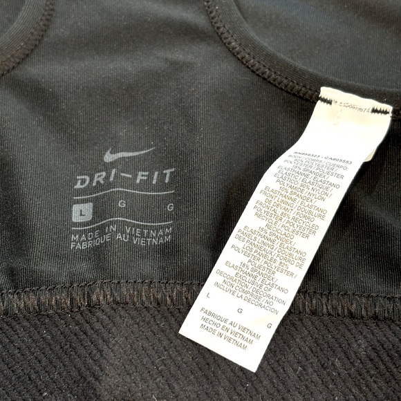 Nike Black Sports Bra Teen Size L - Picture 3 of 3